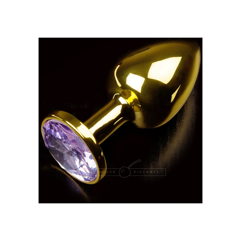 PLUG ANAL JEWELLERY SMALL GOLD BABY PURPLE