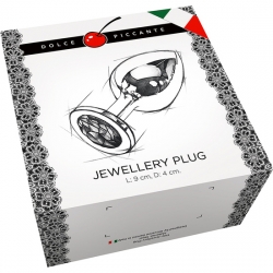 PLUG ANAL JEWELLERY LARGE PLATA / TURQUESA