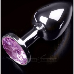 PLUG ANAL JEWELLERY SMALL PLATA / MORADO