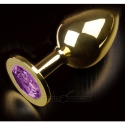 PLUG ANAL JEWELLERY LARGE ORO / MORADO