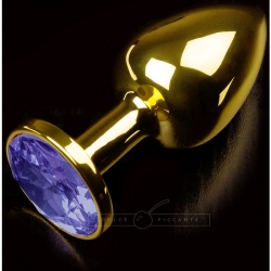 PLUG ANAL JEWELLERY SMALL ORO / AZUL