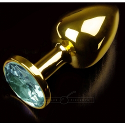 PLUG ANAL JEWELLERY SMALL ORO / ESMERALDA