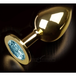 PLUG ANAL JEWELLERY LARGE ORO / TURQUESA