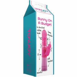 BUNNY OA VIBRADOR CONEJITO RAMPANTE CON LUNARES ROSA