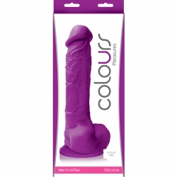 COLOURS PLEASURE DILDO 8 INCH MORADO