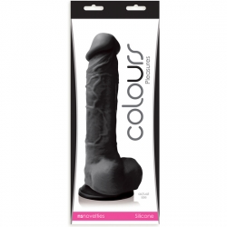 COLOURS PLEASURE DILDO 8 INCH NEGRO