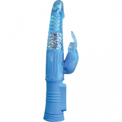 4PLAY DELUXE VIBRADOR CONEJITO RAMPANTE FINO AZUL