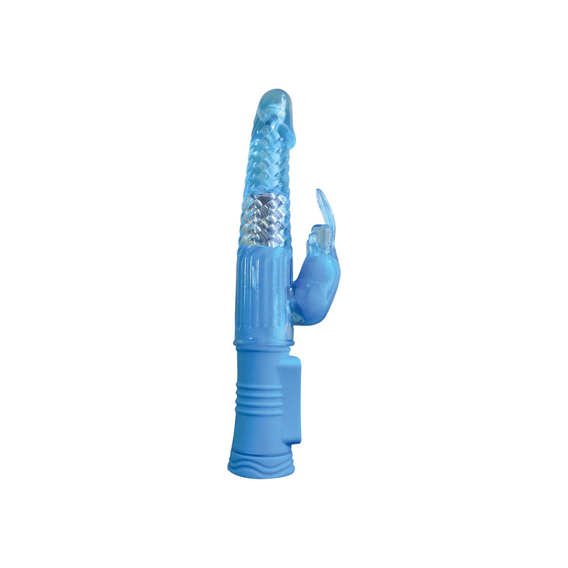 4PLAY DELUXE VIBRADOR CONEJITO RAMPANTE FINO AZUL