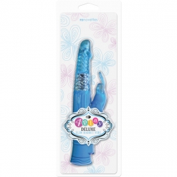 4PLAY DELUXE VIBRADOR CONEJITO RAMPANTE FINO AZUL