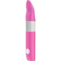 ESTIMULADOR CON VIBRADOR DE VIAJE ROSA