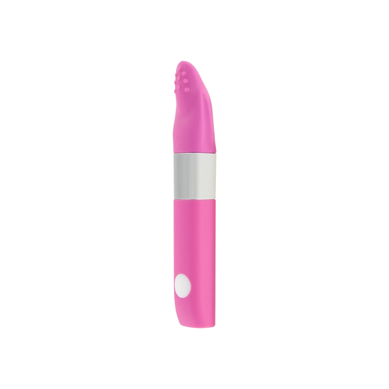 ESTIMULADOR CON VIBRADOR DE VIAJE ROSA