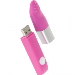 ESTIMULADOR CON VIBRADOR DE VIAJE ROSA