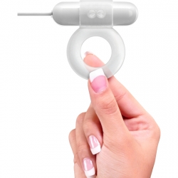 ISEX USB ANILLO VIBRADOR BLANCO