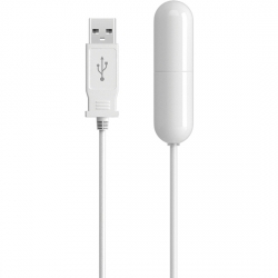 ISEX USB BALA VIBRADORA DELGADA BLANCA