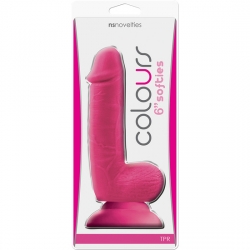 COLOURS SOFTIES PENE REALISTICO 15 CM ROSA