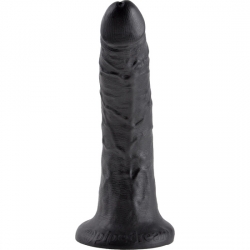 KING COCK PENE REALISTICO 18 CM NEGRO