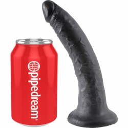 KING COCK PENE REALISTICO 18 CM NEGRO