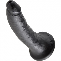 KING COCK PENE REALISTICO 18 CM NEGRO