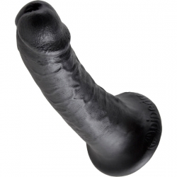 KING COCK PENE REALISTICO 15 CM NEGRO