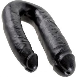 KING COCK PENE REALISTICO DOBLE LARGE NEGRO