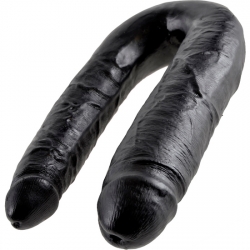 KING COCK PENE REALISTICO DOBLE LARGE NEGRO