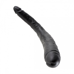 KING COCK DOBLE PENE REALISTICO CONICO NEGRO