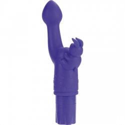 SILICONE CONEJITO VIBRADOR KISS MORADO