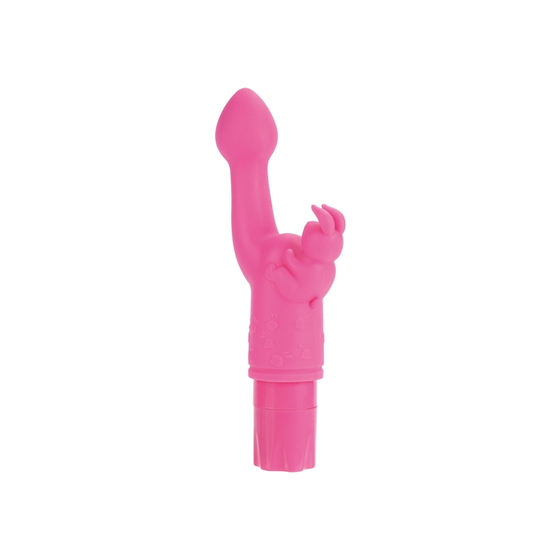 SILICONE CONEJITO VIBRADOR KISS ROSA