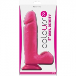 COLOURS 2X DUAL DENSITY PENE REALISTICO 21 CM ROSA