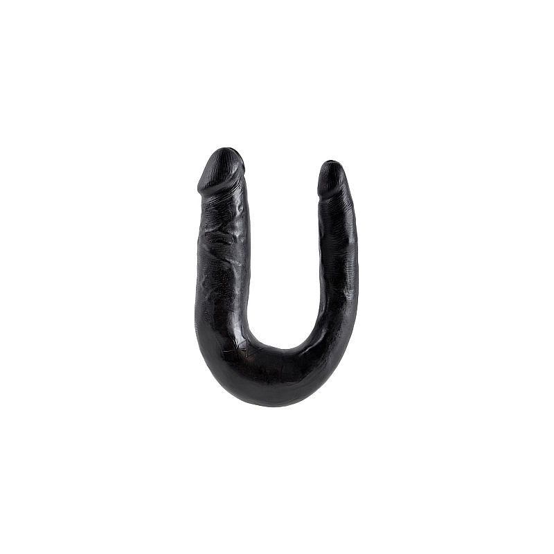 KING COCK PENE REALISTICO DOBLE PEQUEÑO NEGRO