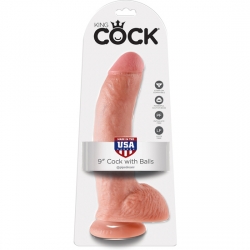 KING COCK PENE REALISTICO CON TESTICULOS 23 CM