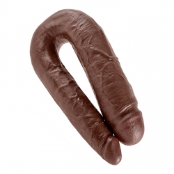 KING COCK PENE REALISTICO DOBLE GRANDE NEGRO