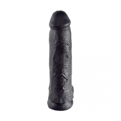 KING COCK PENE REALISTICO CON TESTICULOS 30,5 CM NEGRO