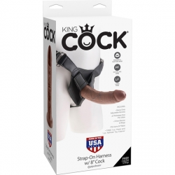 KING COCK STRAP-ON HARNESS W/8