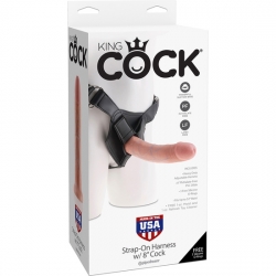 KING COCK STRAP-ON HARNESS W/8