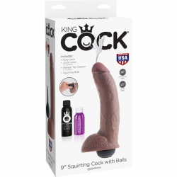 KING COCK SQUIRTING COCK - MARRÓN 9