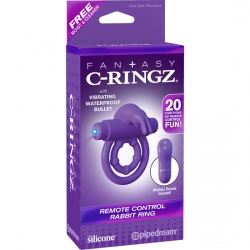 FANTASY C-RINGZ ANILLO VIBRADOR CONTROL REMOTO MORADO