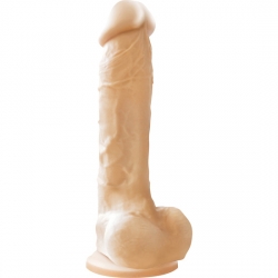 COLOURS PLEASURES DILDO THIN 8" BLANCO