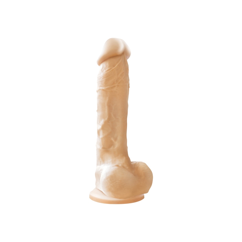 COLOURS PLEASURES DILDO THIN 8" BLANCO