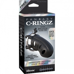 FANTASY C-RINGZ FUNDA PARA EL PENE CON ANILLO METÁLICO