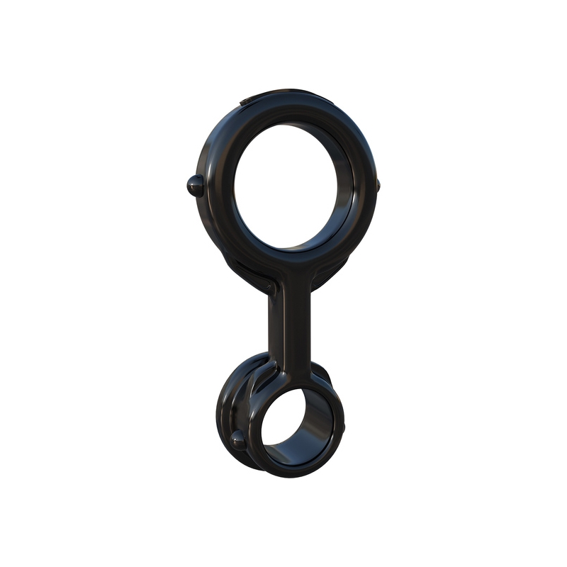 IRONMAN ANILLO PARA EL PENE Y TESTÍCULOS NEGRO