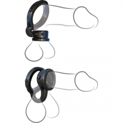 IRONMAN ANILLO PARA EL PENE Y TESTÍCULOS NEGRO