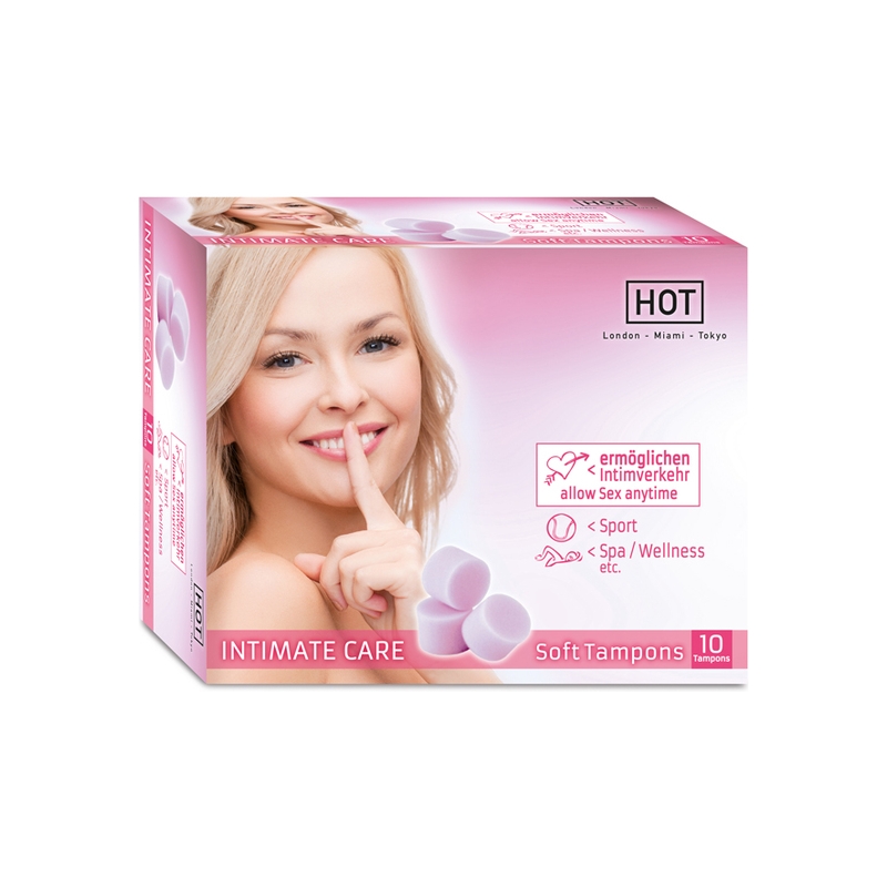 HOT INTIMATE CARE SOFT TAMPONES 10 UDS