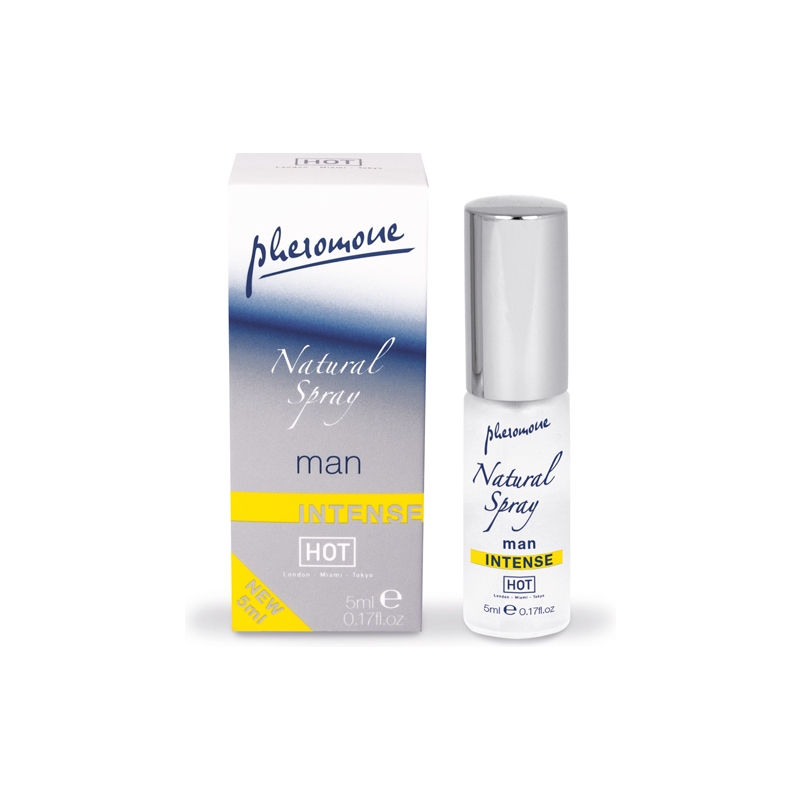 HOT SPRAY NATURAL DE FEROMONAS INTENSO PARA HOMBRES 5 ML