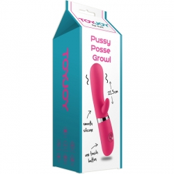 PUSSY POSSE GROWL VIBRADOR ROSA