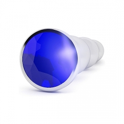 RICH TAPÓN ANAL PLATA 12 CM CON ZAFIRO MORADO