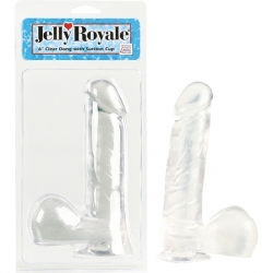 DONG DILDO REALÍSTICO TRANSPARENTE