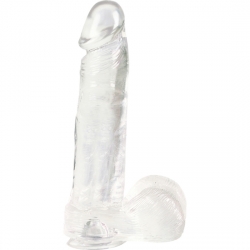 DONG DILDO REALÍSTICO TRANSPARENTE GRANDE