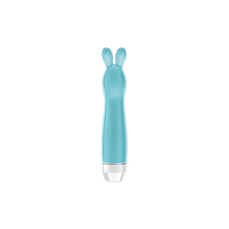 LENA VIBRADOR MULTIVELOCIDAD MINI CONEJITO TURQUESA