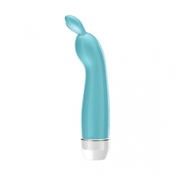 LENA VIBRADOR MULTIVELOCIDAD MINI CONEJITO TURQUESA